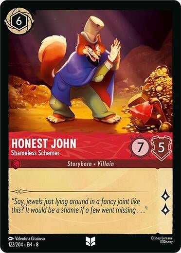 Ravensburger Honest John - Shameless Schemer (122/204) (Reign of Jafar) by LAB7 Malta, Europe