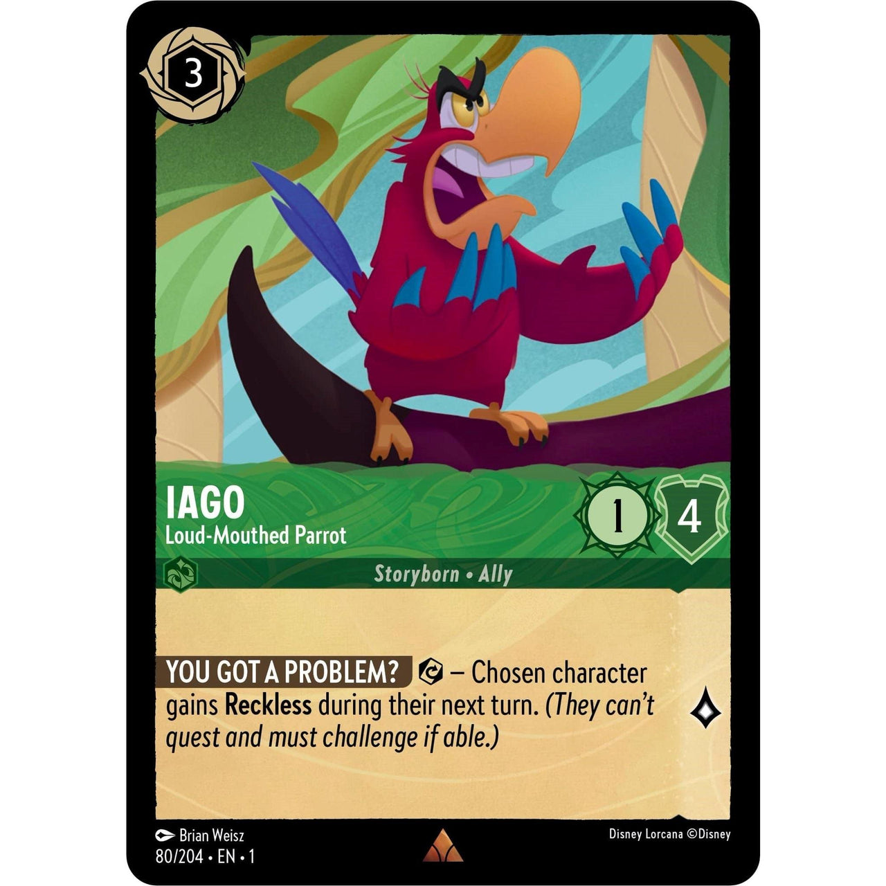 Ravensburger Iago - Loud - Mouthed Parrot (80/204) (The First Chapter) by LAB7 Malta, Europe