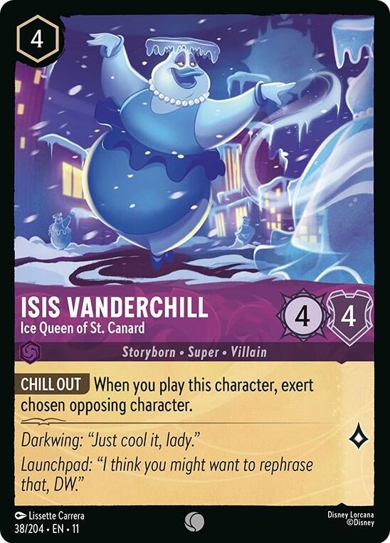 Disney Lorcana Isis Vanderchill - Ice Queen of St. Canard (38/204) by LAB7 Malta, Europe
