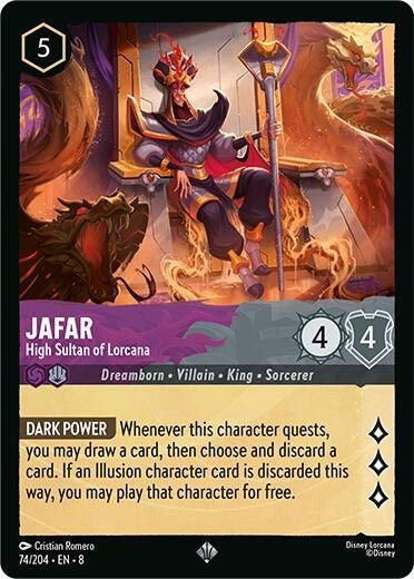 Ravensburger Jafar - High Sultan of Lorcana (74/204) (Reign of Jafar) by LAB7 Malta, Europe