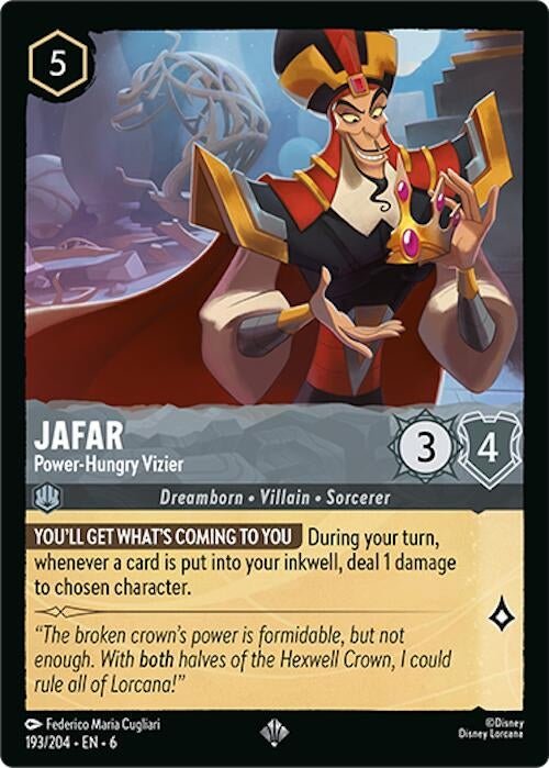 Ravensburger Jafar - Power - Hungry Vizier (193/204) (Azurite Sea) by LAB7 Malta, Europe