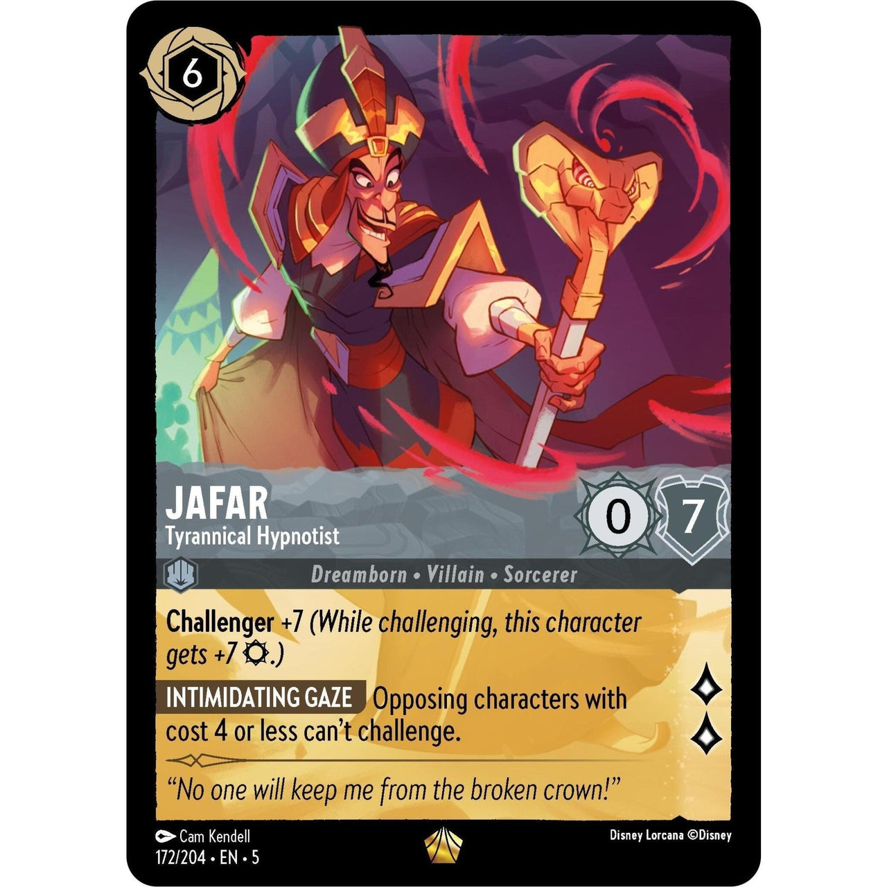Ravensburger Jafar - Tyrannical Hypnotist (172/204) (Shimmering Skies) by LAB7 Malta, Europe