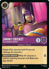 Ravensburger Jiminy Cricket - Level - Headed and Wise (62/204) (Reign of Jafar) by LAB7 Malta, Europe
