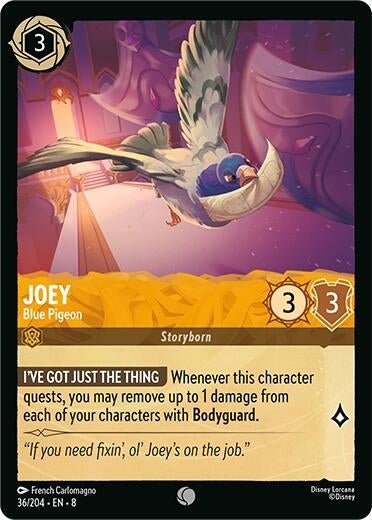 Ravensburger Joey - Blue Pigeon (36/204) (Reign of Jafar) by LAB7 Malta, Europe