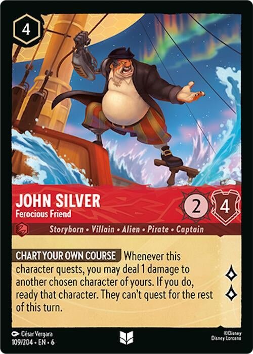 Ravensburger John Silver - Ferocious Friend (109/204) (Azurite Sea) by LAB7 Malta, Europe