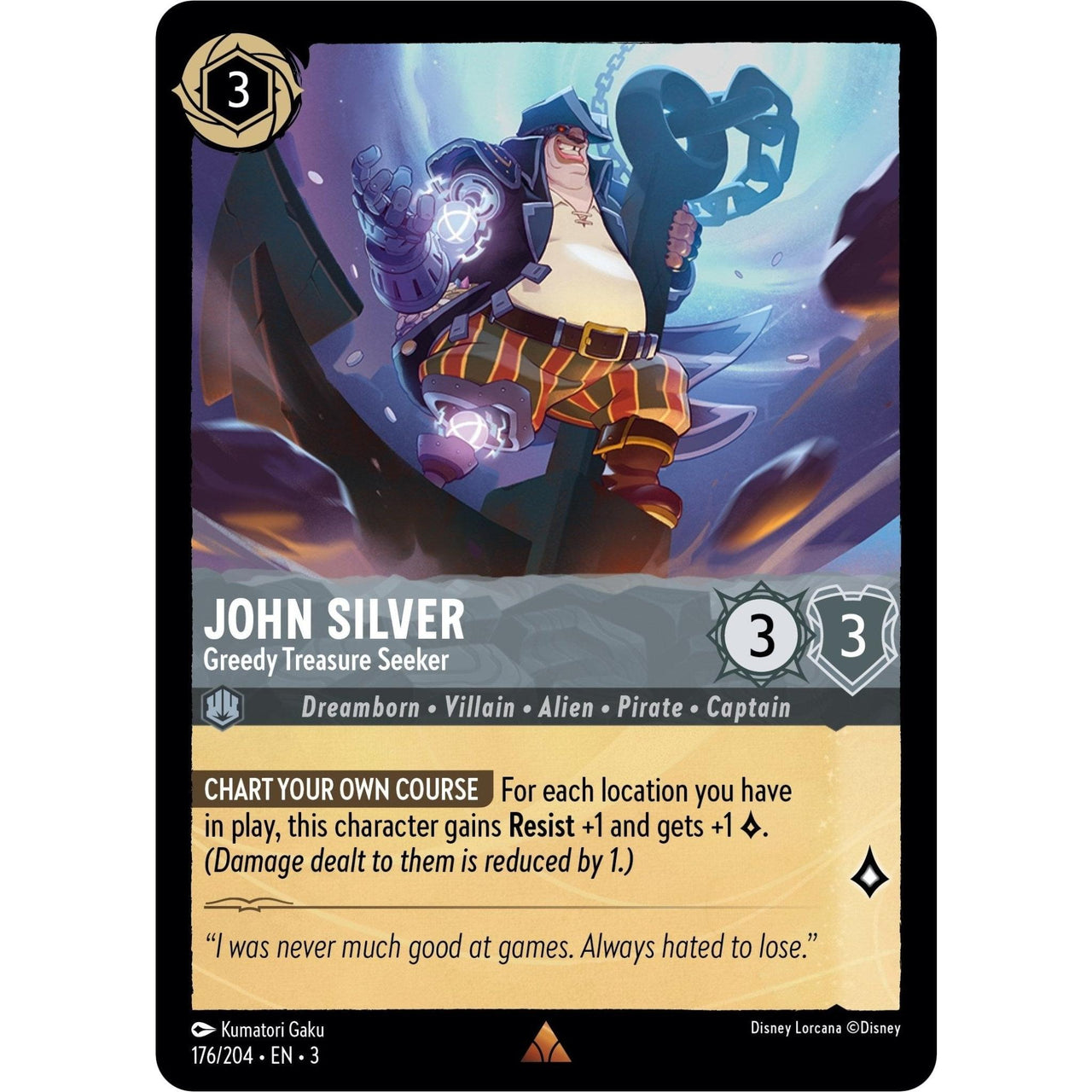 Ravensburger John Silver - Greedy Treasure Seeker (176/204) (Into the Inklands) by LAB7 Malta, Europe