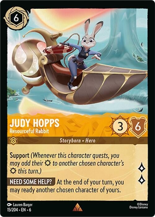 Ravensburger Judy Hopps - Resourceful Rabbit (15/204) (Azurite Sea) by LAB7 Malta, Europe