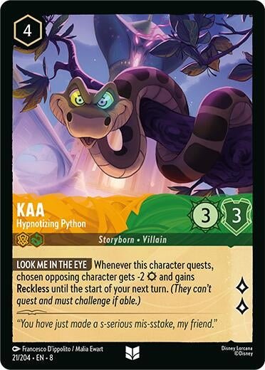 Ravensburger Kaa - Hypnotizing Python (21/204) (Reign of Jafar) by LAB7 Malta, Europe