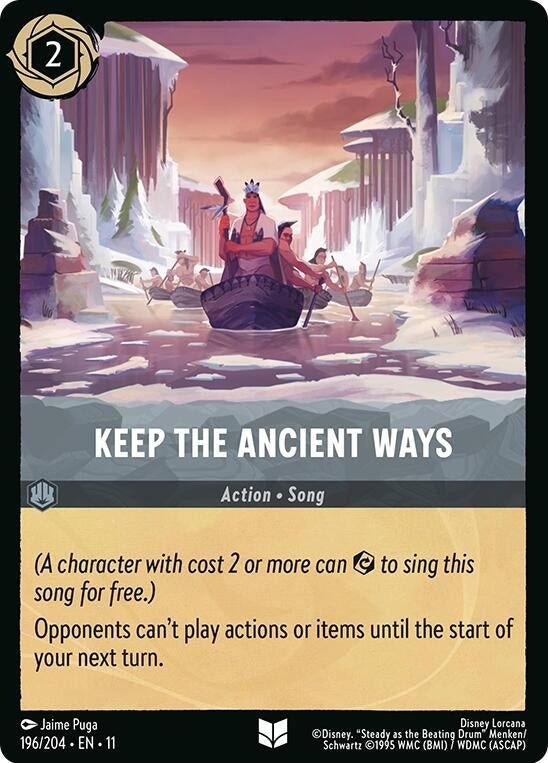 Disney Lorcana Keep the Ancient Ways (196/204) by LAB7 Malta, Europe