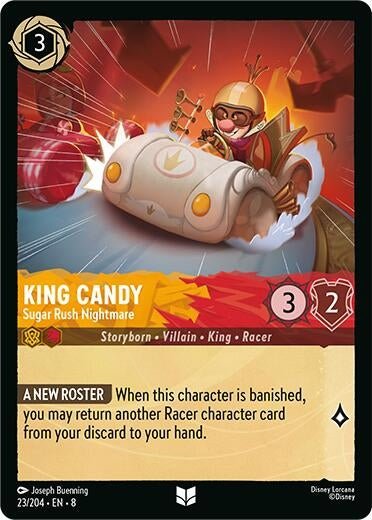 Ravensburger King Candy - Sugar Rush Nightmare (23/204) (Reign of Jafar) by LAB7 Malta, Europe