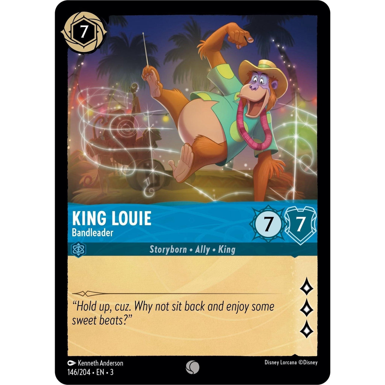 Ravensburger King Louie - Bandleader (146/204) (Into the Inklands) by LAB7 Malta, Europe