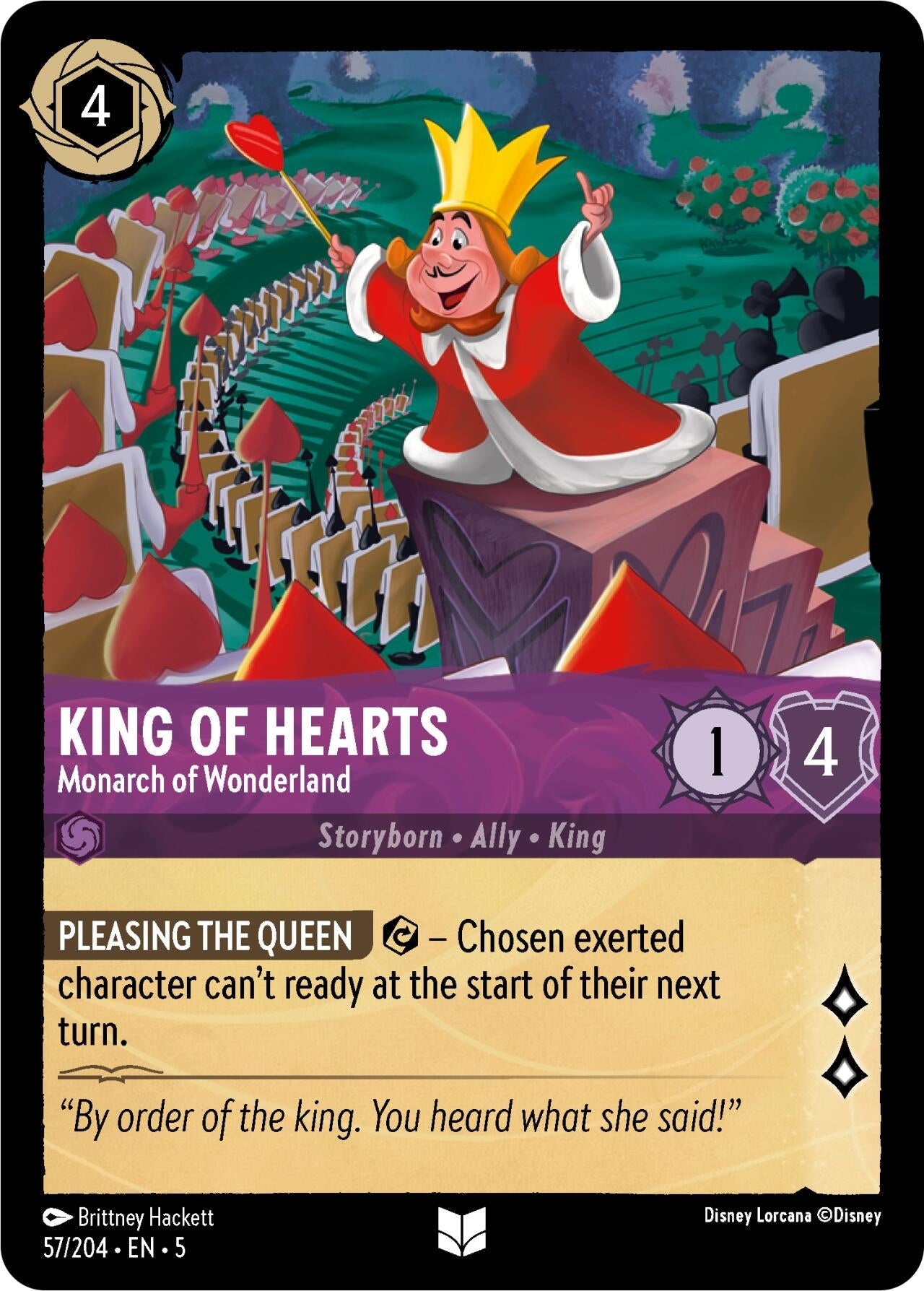 Ravensburger King of Hearts - Monarch of Wonderland (57/204) (Shimmering Skies) by LAB7 Malta, Europe