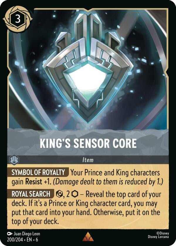 Ravensburger King's Sensor Core (200/204) (Azurite Sea) by LAB7 Malta, Europe