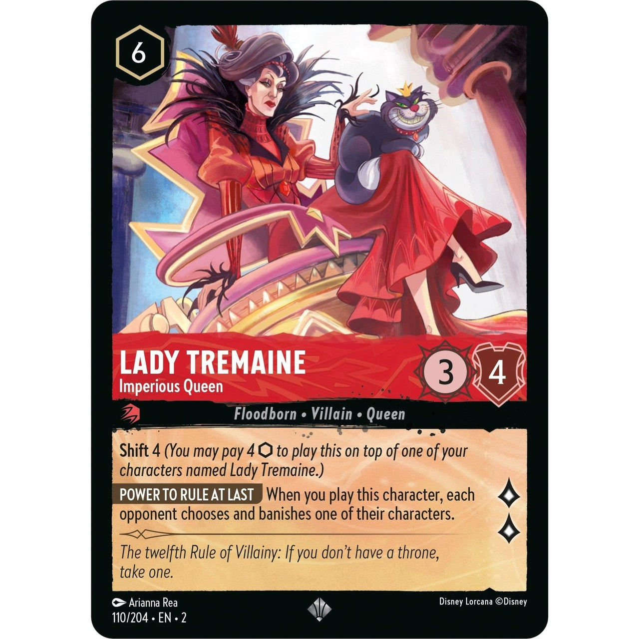 Ravensburger Lady Tremaine - Imperious Queen (110/204) (Rise of the Floodborn) by LAB7 Malta, Europe