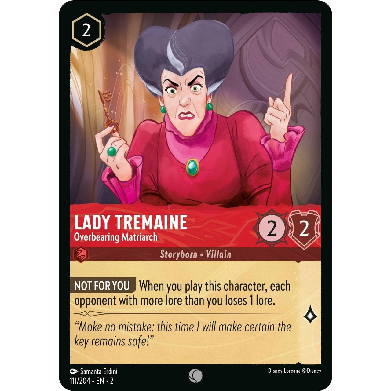 Ravensburger Lady Tremaine - Overbearing Matriarch (111/204) (Rise of the Floodborn) by LAB7 Malta, Europe