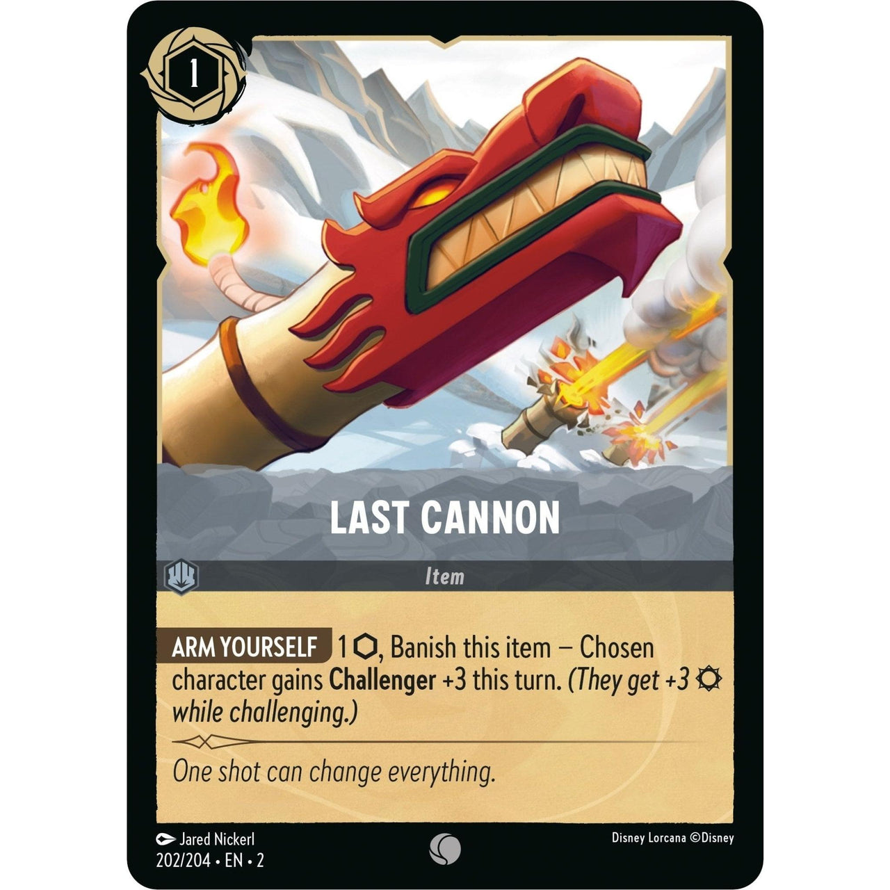 Ravensburger Last Cannon (202/204) (Rise of the Floodborn) by LAB7 Malta, Europe