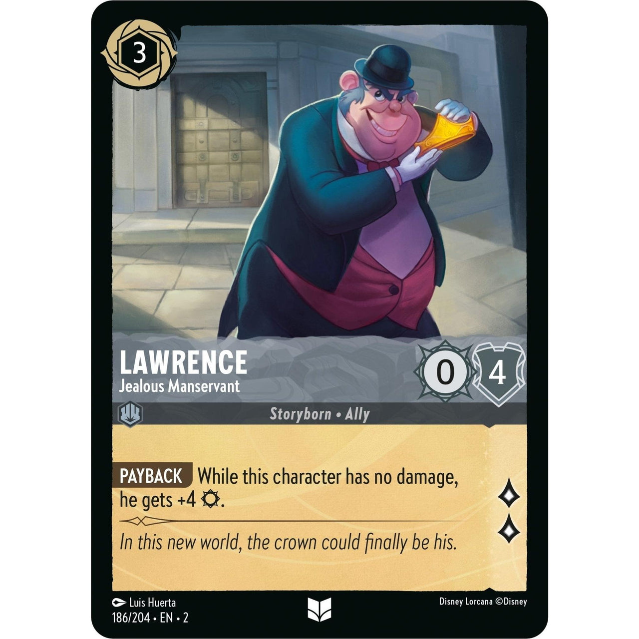 Ravensburger Lawrence - Jealous Manservant (186/204) (Rise of the Floodborn) by LAB7 Malta, Europe
