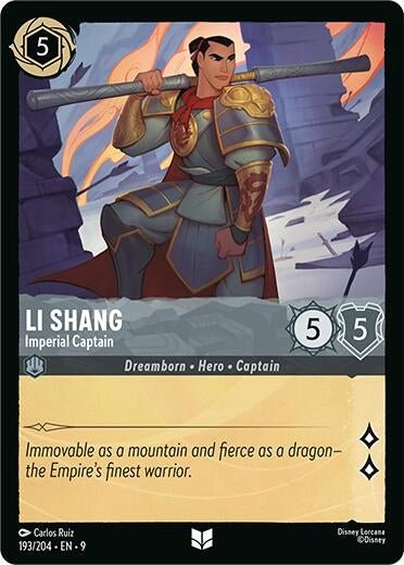 Ravensburger Li Shang - Imperial Captain (193/204) (Fabled) by LAB7 Malta, Europe