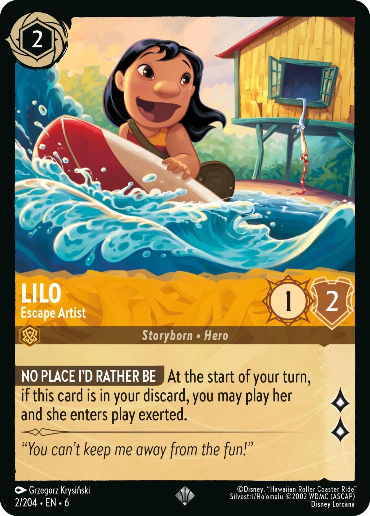 Ravensburger Lilo - Escape Artist (2/204) (Azurite Sea) by LAB7 Malta, Europe