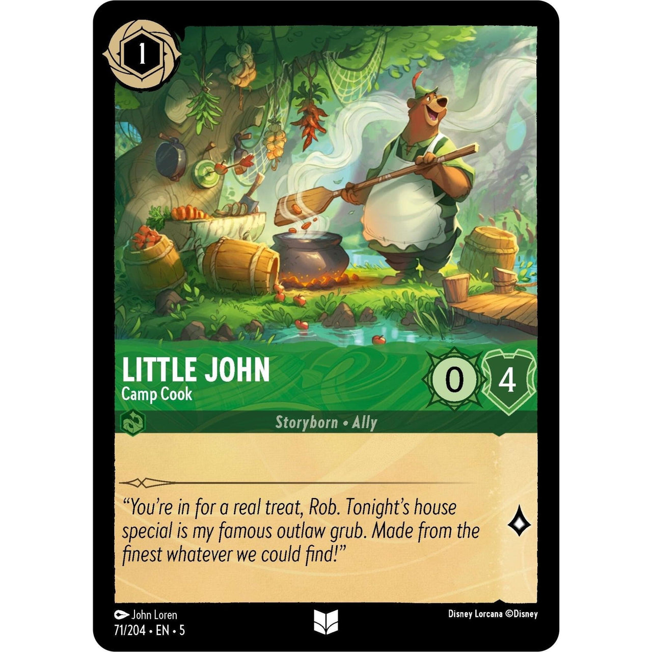 Ravensburger Little John - Camp Cook (71/204) (Shimmering Skies) by LAB7 Malta, Europe