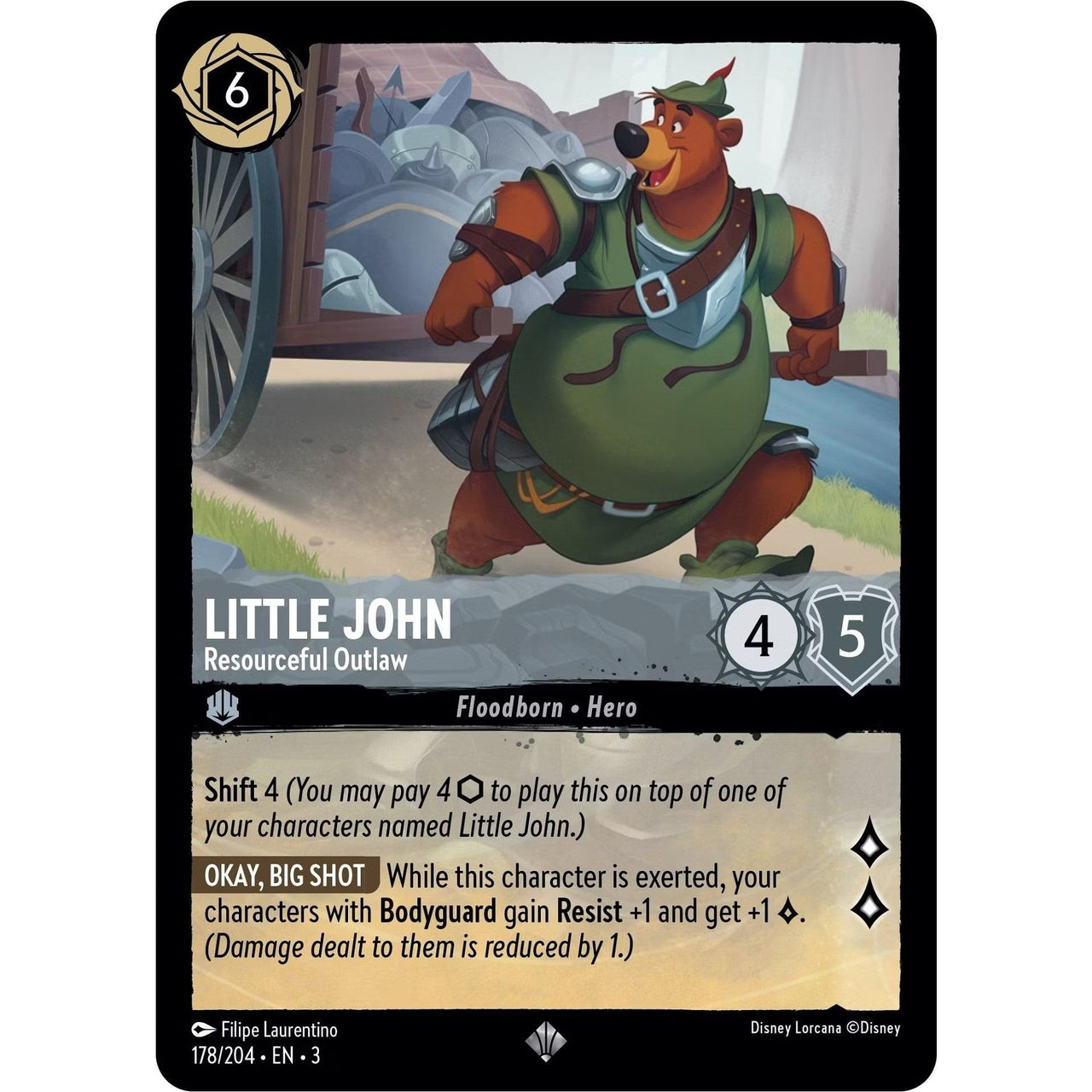 Ravensburger Little John - Resourceful Outlaw (178/204) (Into the Inklands) by LAB7 Malta, Europe