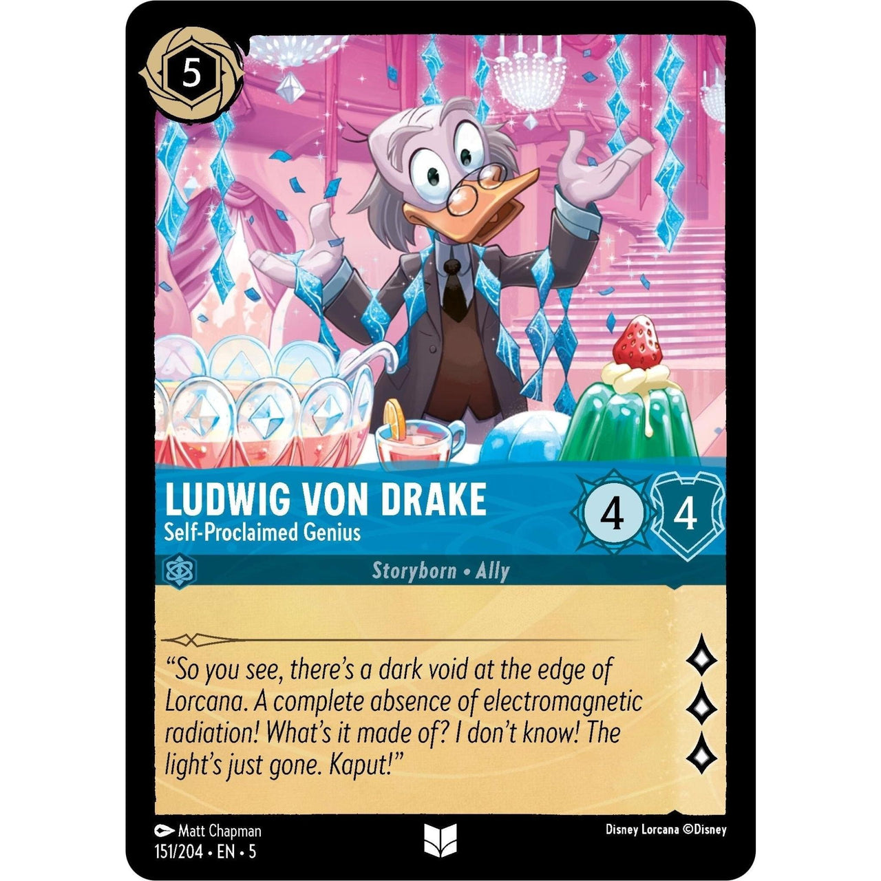 Ravensburger Ludwig Von Drake - Self - Proclaimed Genius (151/204) (Shimmering Skies) by LAB7 Malta, Europe