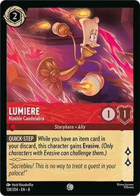 Ravensburger Lumiere - Nimble Candelabra (128/204) (Reign of Jafar) by LAB7 Malta, Europe