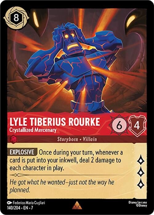 Ravensburger Lyle Tiberius Rourke - Crystallized Mercenary (140/204) (Archazia's Island) by LAB7 Malta, Europe