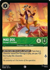 Ravensburger Mad Dog - Karnage's First Mate (93/204) (Reign of Jafar) by LAB7 Malta, Europe