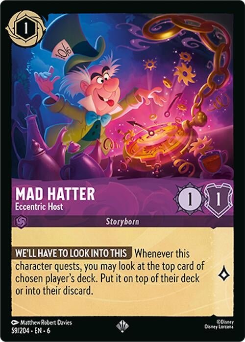 Ravensburger Mad Hatter - Eccentric Host (59/204) (Azurite Sea) by LAB7 Malta, Europe