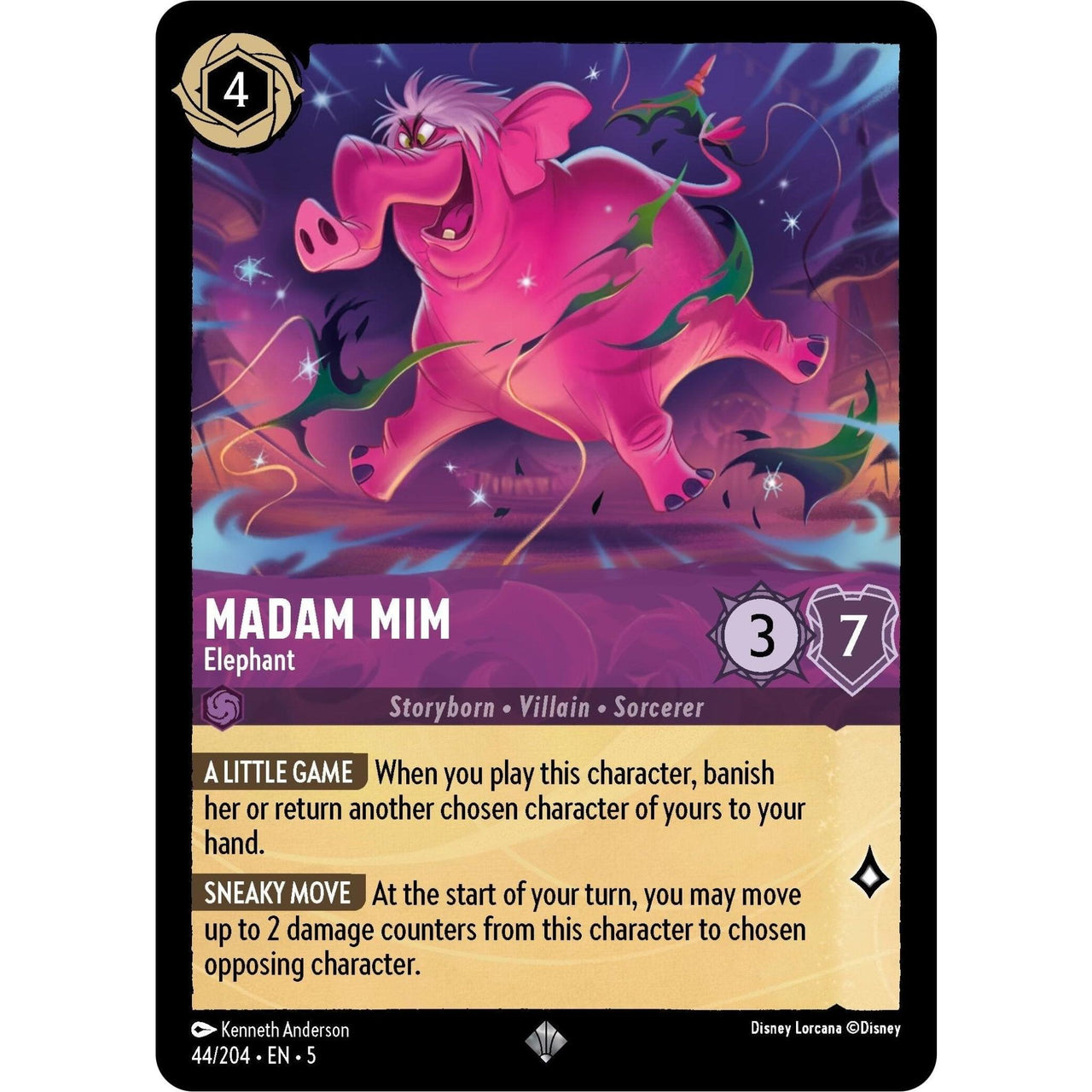 Ravensburger Madam Mim - Elephant (44/204) (Shimmering Skies) by LAB7 Malta, Europe