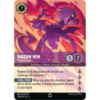 Ravensburger Madam Mim - Purple Dragon (Enchanted) (208/204) (Rise of the Floodborn) by LAB7 Malta, Europe