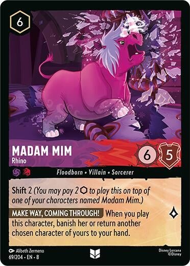 Ravensburger Madam Mim - Rhino (69/204) (Reign of Jafar) by LAB7 Malta, Europe
