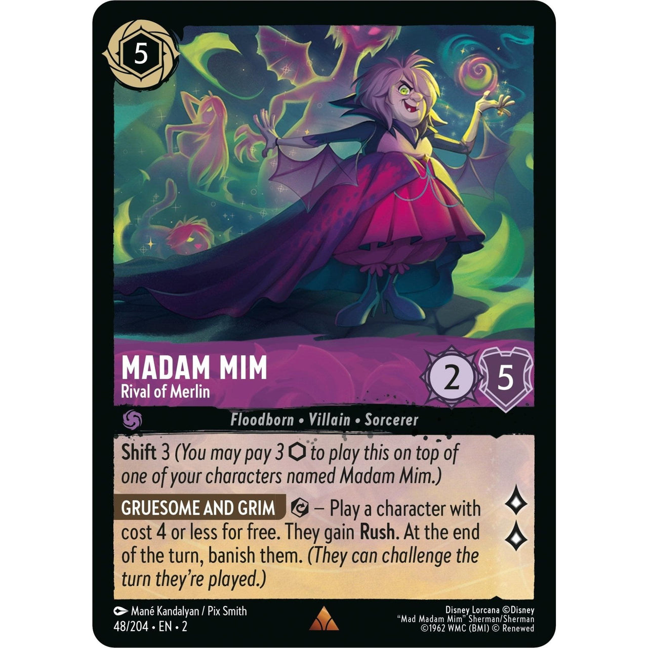 Ravensburger Madam Mim - Rival of Merlin (48/204) (Rise of the Floodborn) by LAB7 Malta, Europe