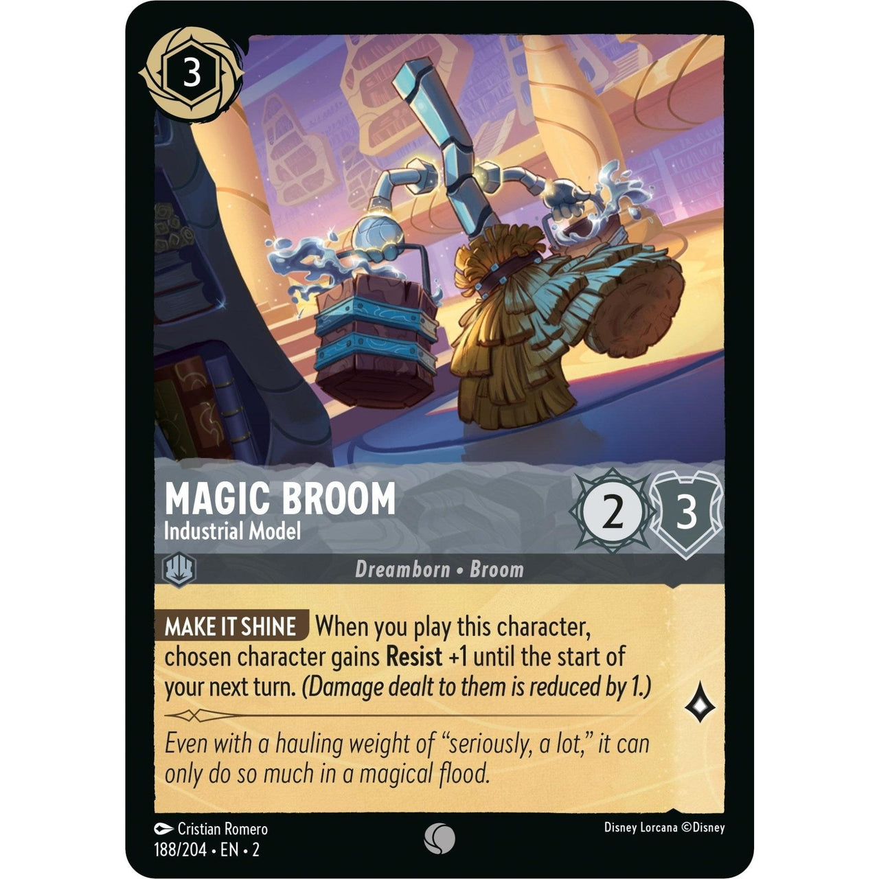 Ravensburger Magic Broom - Industrial Model (188/204) (Rise of the Floodborn) by LAB7 Malta, Europe