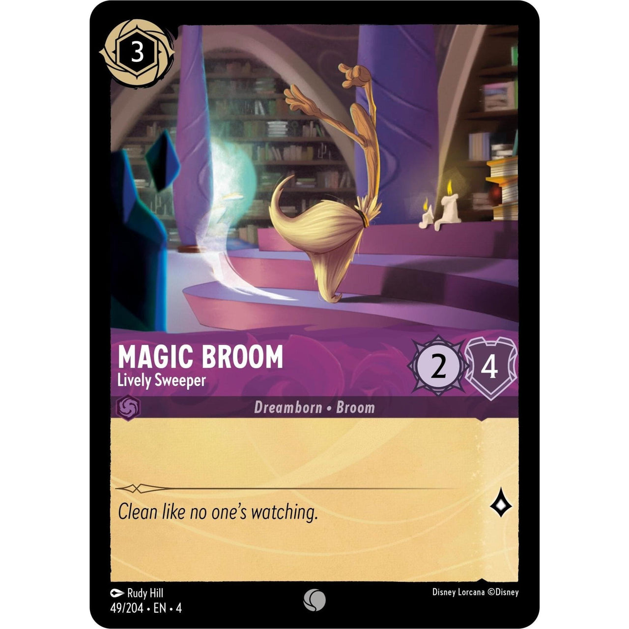 Ravensburger Magic Broom - Lively Sweeper (49/204) (Ursula's Return) by LAB7 Malta, Europe