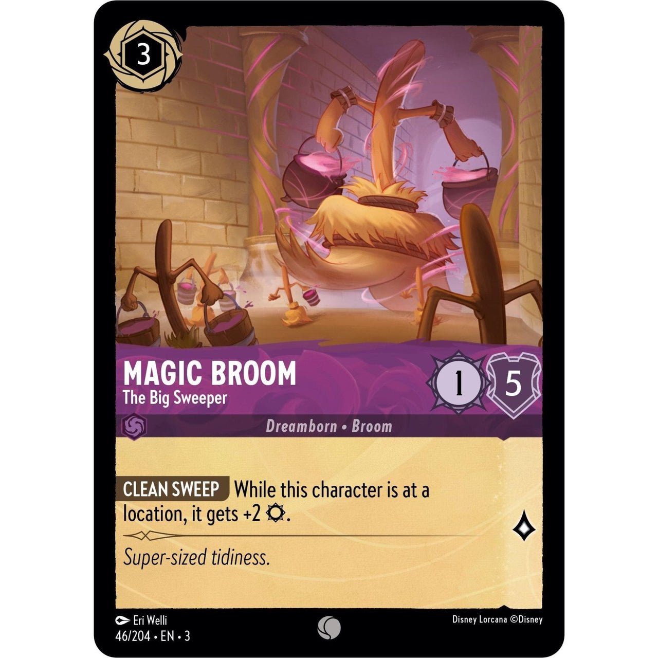 Ravensburger Magic Broom - The Big Sweeper (46/204) (Into the Inklands) by LAB7 Malta, Europe