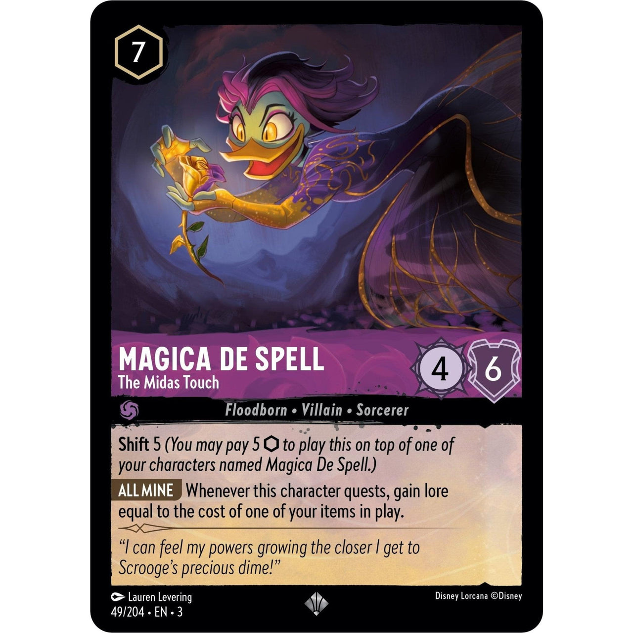 Ravensburger Magica De Spell - The Midas Touch (49/204) (Into the Inklands) by LAB7 Malta, Europe