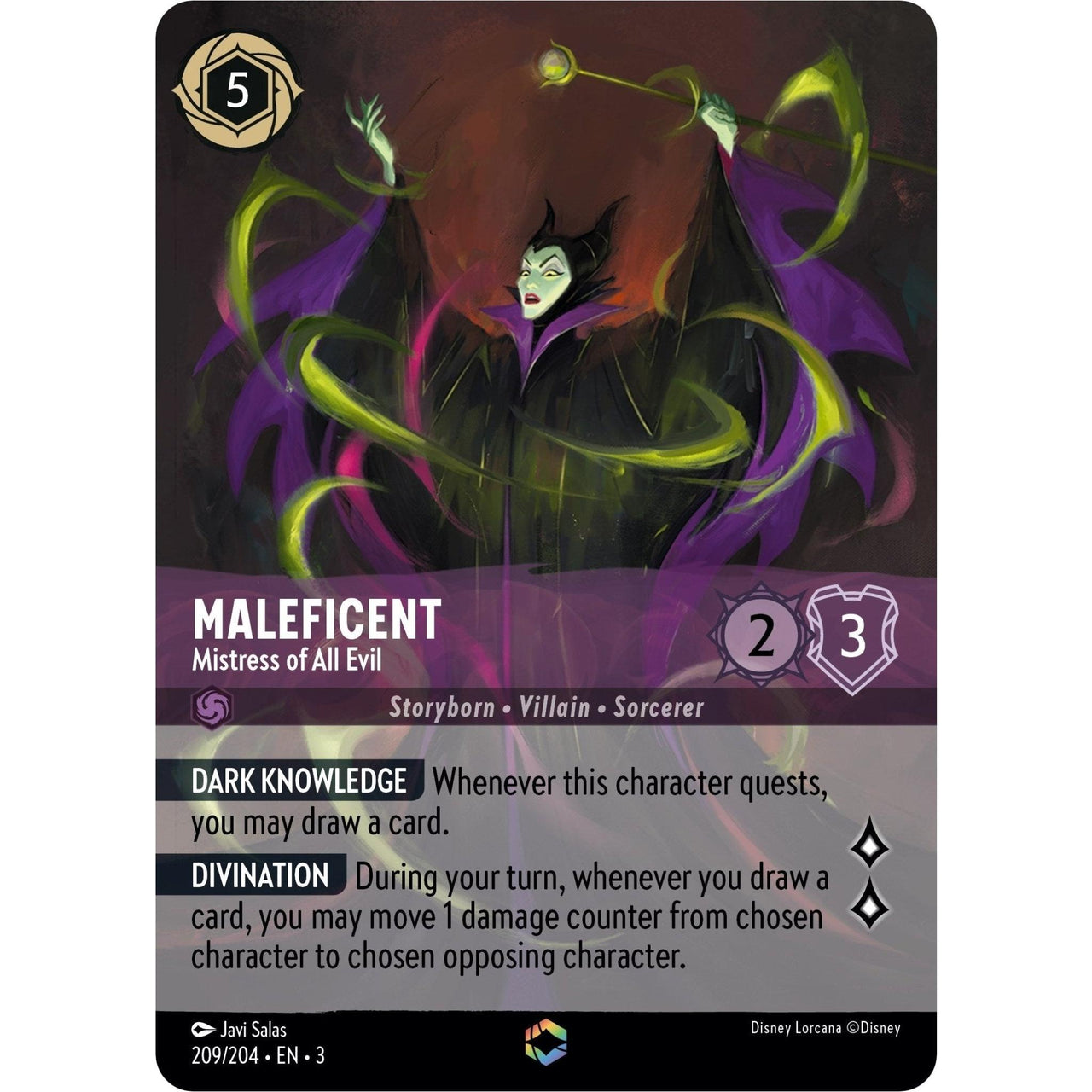 Ravensburger Maleficent - Mistress of All Evil (Enchanted) (209/204) (Into the Inklands) by LAB7 Malta, Europe