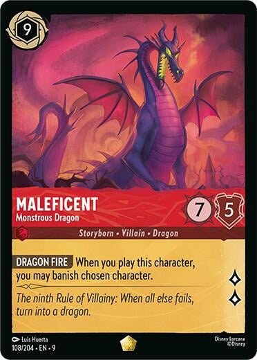 Ravensburger Maleficent - Monstrous Dragon (108/204) (Fabled) by LAB7 Malta, Europe