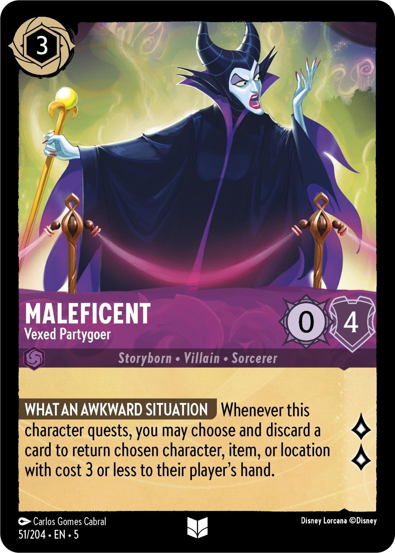 Ravensburger Maleficent - Vexed Partygoer (51/204) (Shimmering Skies) by LAB7 Malta, Europe