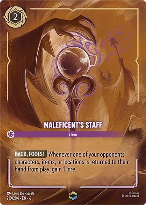 Ravensburger Maleficent's Staff (Enchanted) (210/204) (Azurite Sea) by LAB7 Malta, Europe