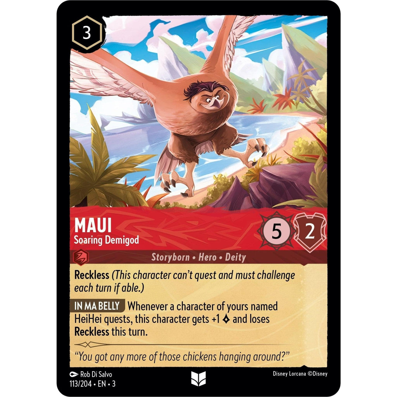Ravensburger Maui - Soaring Demigod (113/204) (Into the Inklands) by LAB7 Malta, Europe
