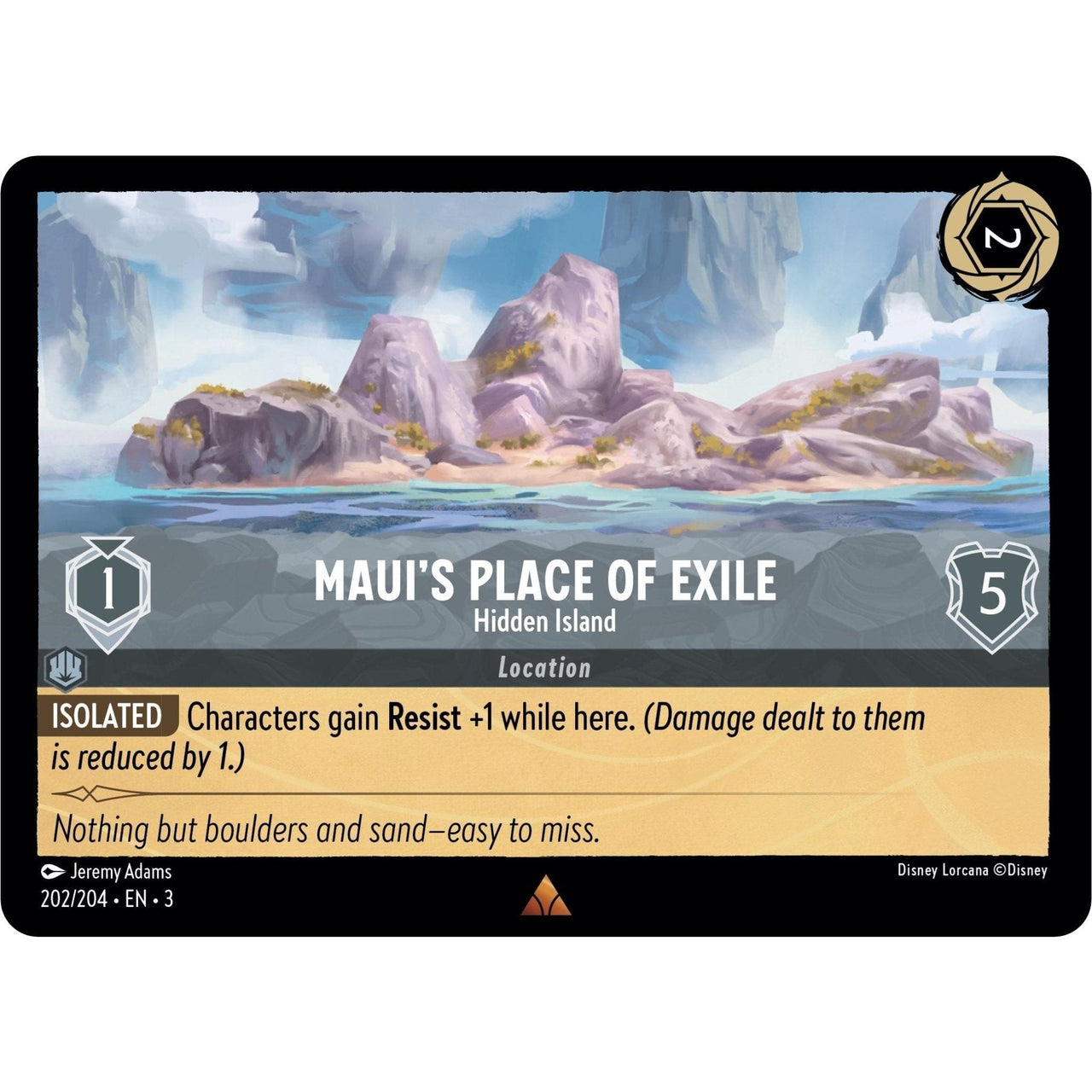 Ravensburger Maui's Place of Exile - Hidden Island (202/204) (Into the Inklands) by LAB7 Malta, Europe