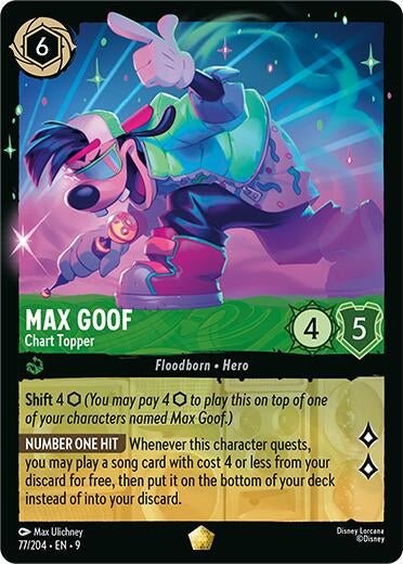 Ravensburger Max Goof - Chart Topper (77/204) (Fabled) by LAB7 Malta, Europe