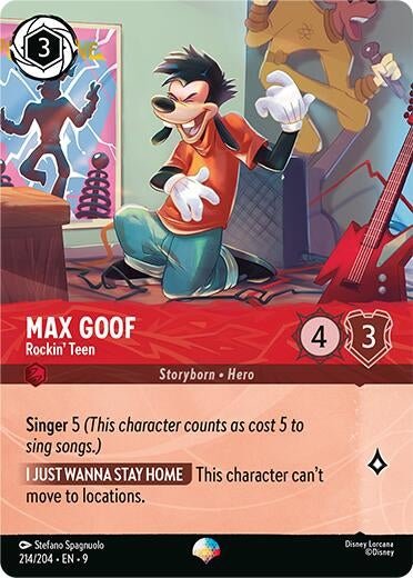 Ravensburger Max Goof - Rockin' Teen (Epic) (214/204) (Fabled) by LAB7 Malta, Europe