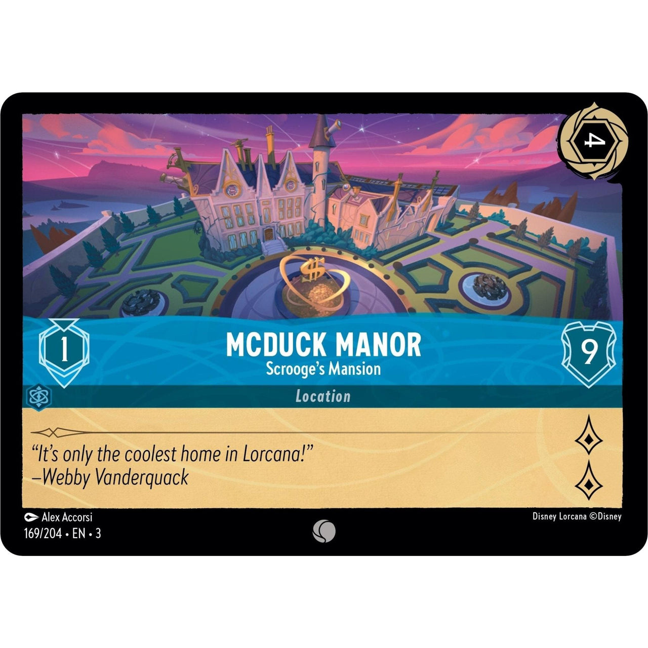 Ravensburger McDuck Manor - Scrooge's Mansion (169/204) (Into the Inklands) by LAB7 Malta, Europe