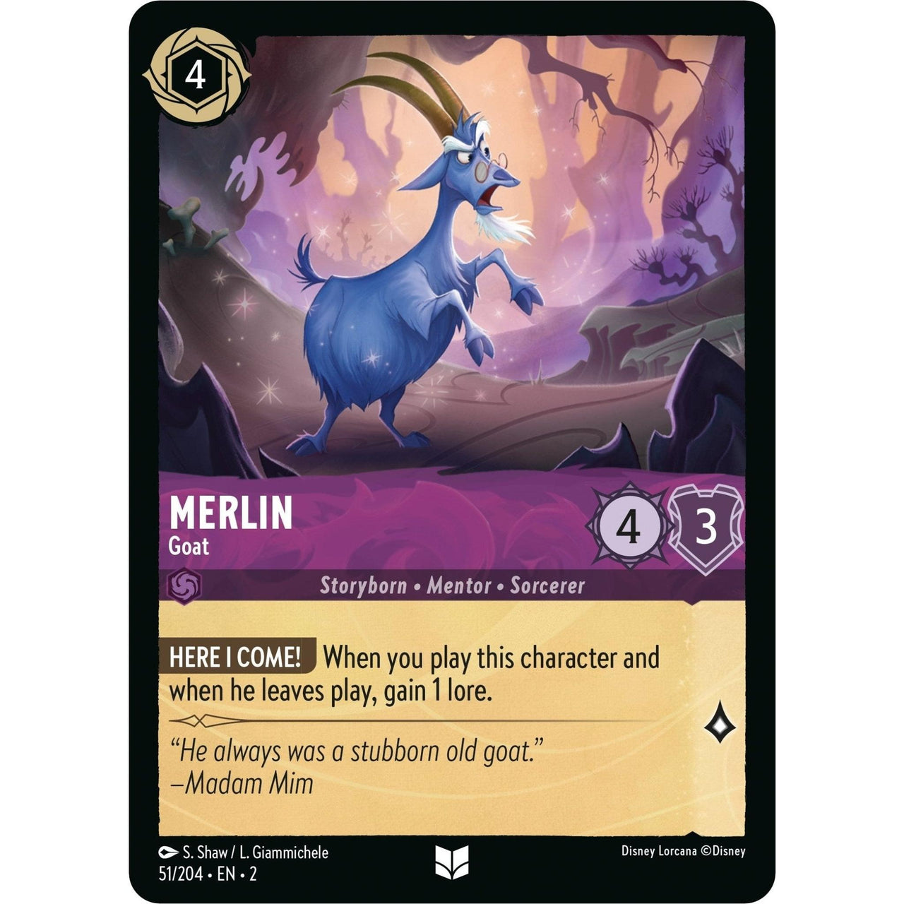 Ravensburger Merlin - Goat (51/204) (Rise of the Floodborn) by LAB7 Malta, Europe