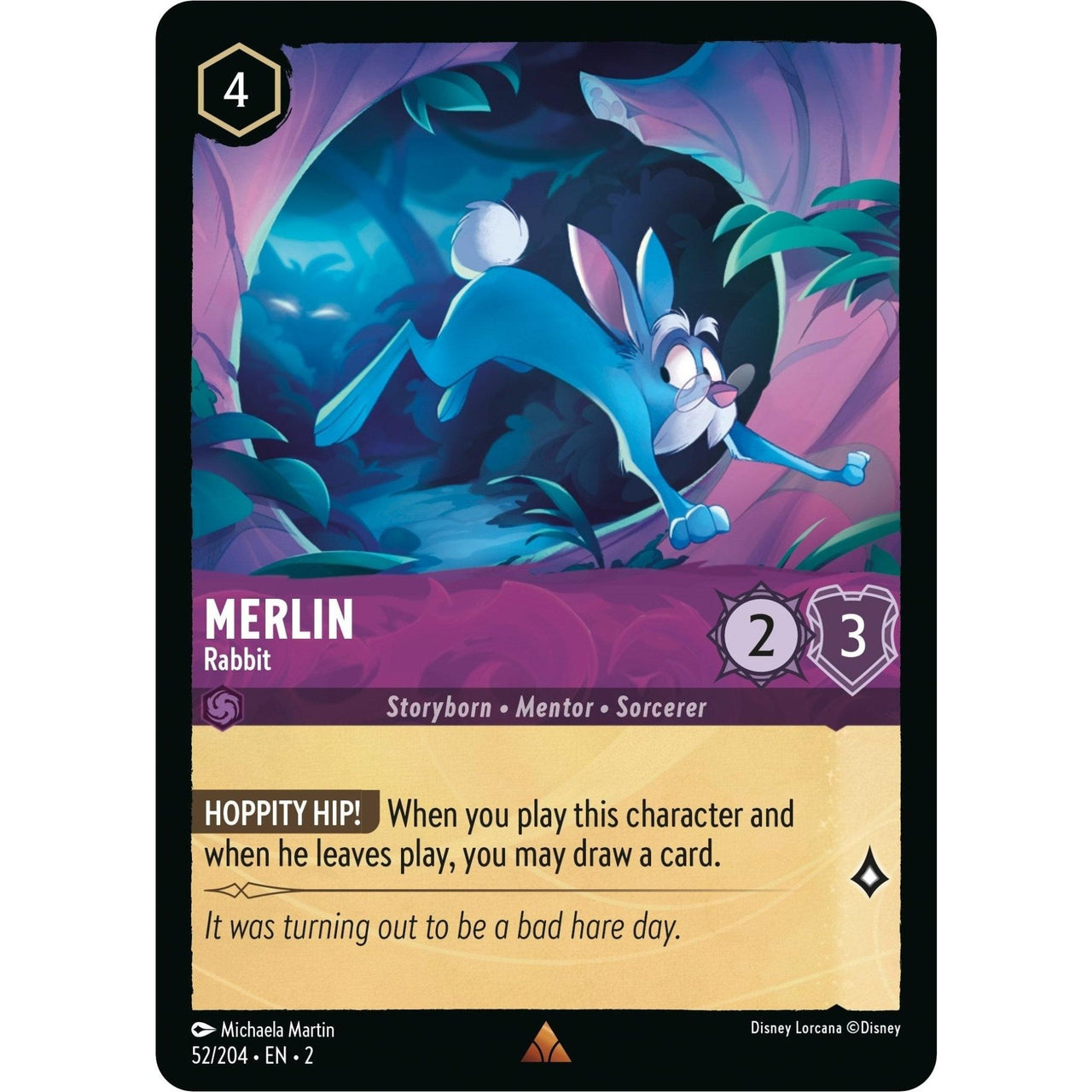 Ravensburger Merlin - Rabbit (52/204) (Rise of the Floodborn) by LAB7 Malta, Europe