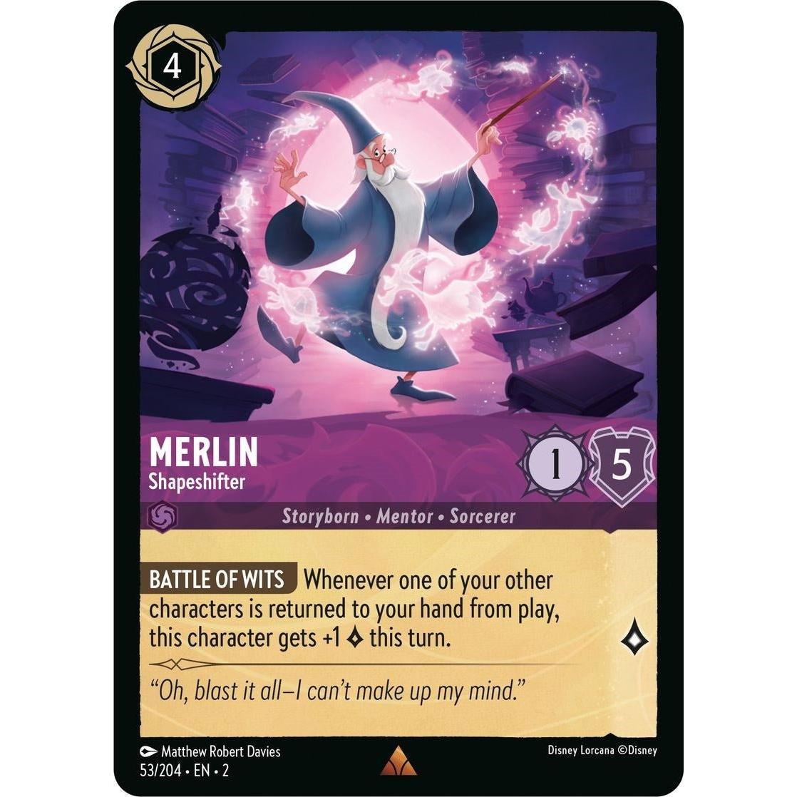 Ravensburger Merlin - Shapeshifter (53/204) (Rise of the Floodborn) by LAB7 Malta, Europe